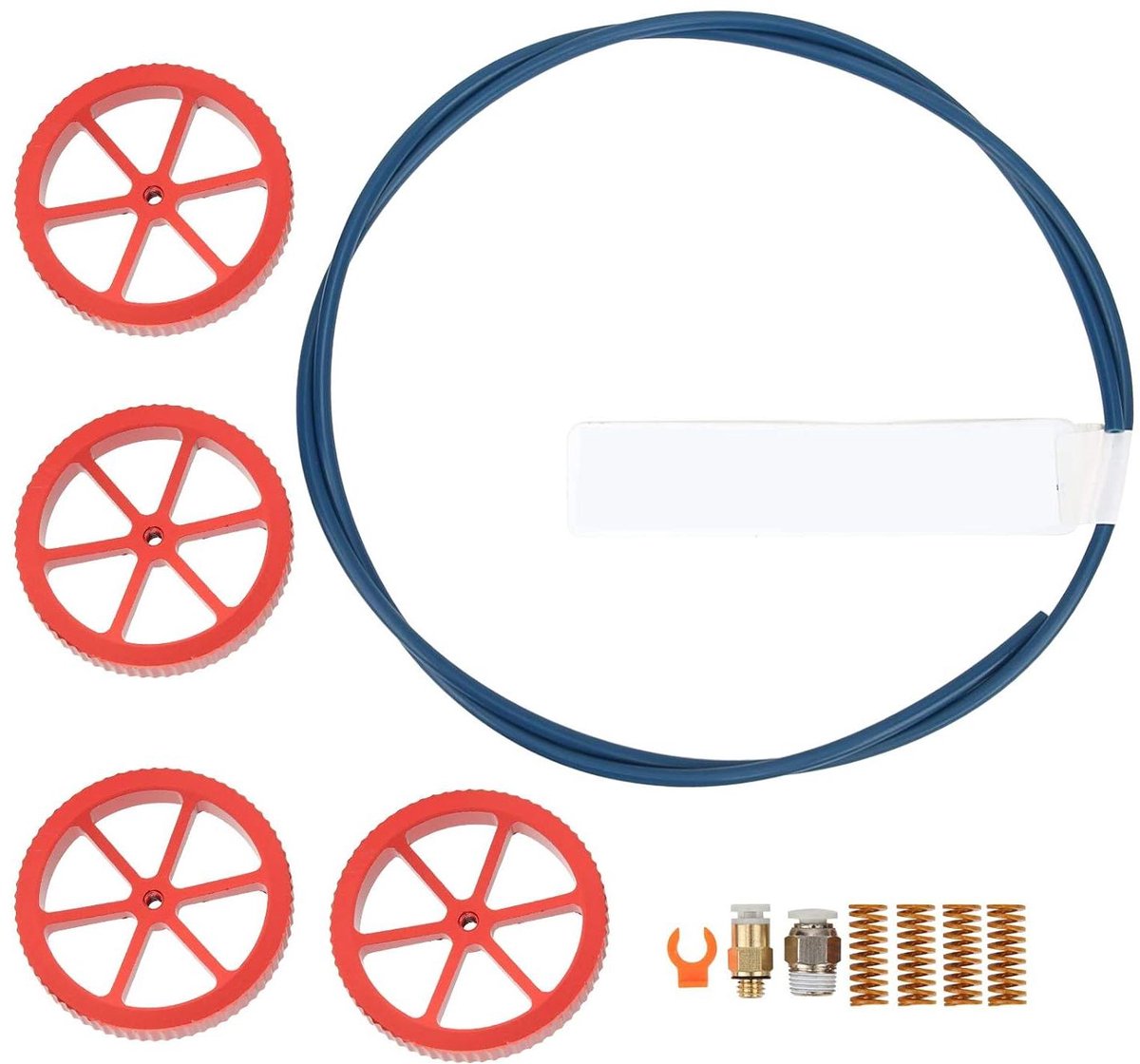 3D Printer Kit - Extruder Onderdelen - Verbeter Printkwaliteit - Hoge Hardheid - 1.75mm Filament - Rood Blauw