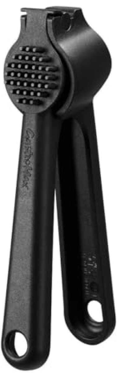 Knoflookpers - Donkergrijs - Ergonomisch Handvat - Vaatwasserbestendig - BPA-vrij - 17 cm