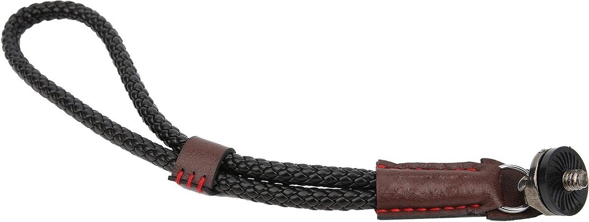 Veiligheidspolsband - Camera polsband - Fotograferen onderweg - Verstelbare pasvorm - 23 cm lengte - Zwart