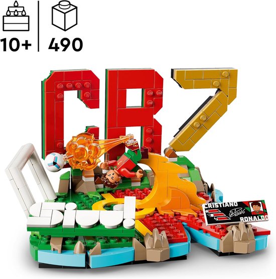 LEGO Editions - Cristiano Ronaldo - Temps forts du football CR 7 Ensemble de construction de football pour enfants - 43012