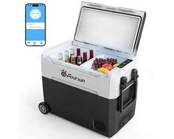 JOYNEXTBUY Draagbare Compressor Koelbox 35L – Koelkast & Vriezer – Bluetooth App Bediening – ECO Modus – Voor Kamperen, Auto & Reizen