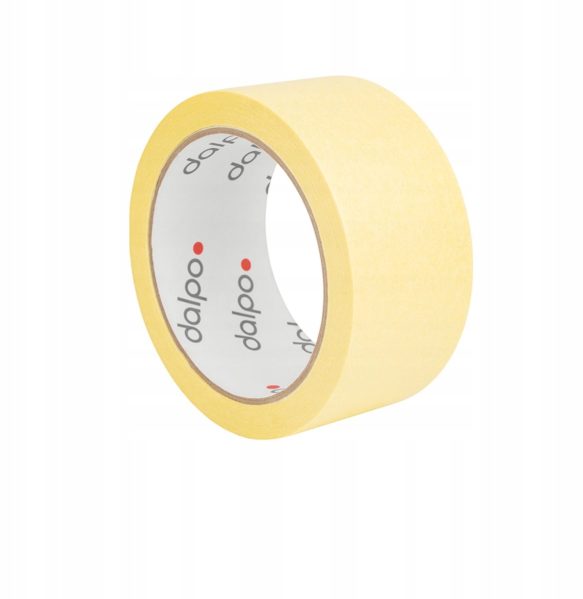 Dalpo borden/afplaktape papier geel 48mm x 25m