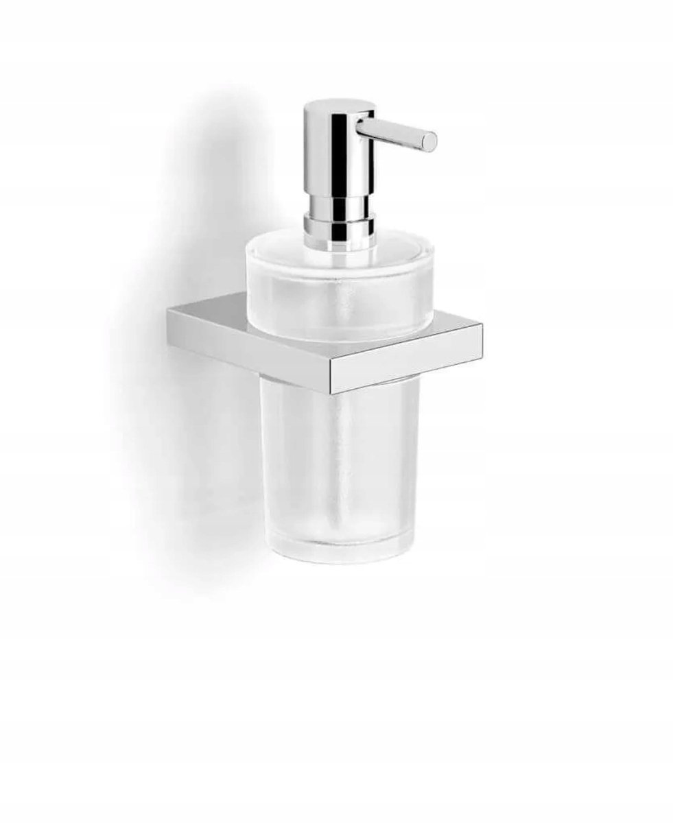 Stella Kobe Zeepdispenser Chroom Mat Glas Wandmontage 250ml