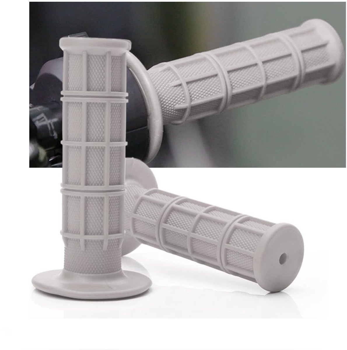 Dailygoods- Stuurgrepen 2 Stuks - Ergonomische Handgrepen - Rubber - Universeel - Geschikt voor Fietsen/Scooters - Schokdemping en Grip