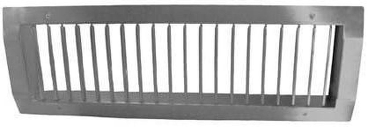 Ventilatie rooster - Afzuigkap rooster - Lucht circulatie - Verstelbare lamellen - 625 x 225 mm - Zilverkleurig