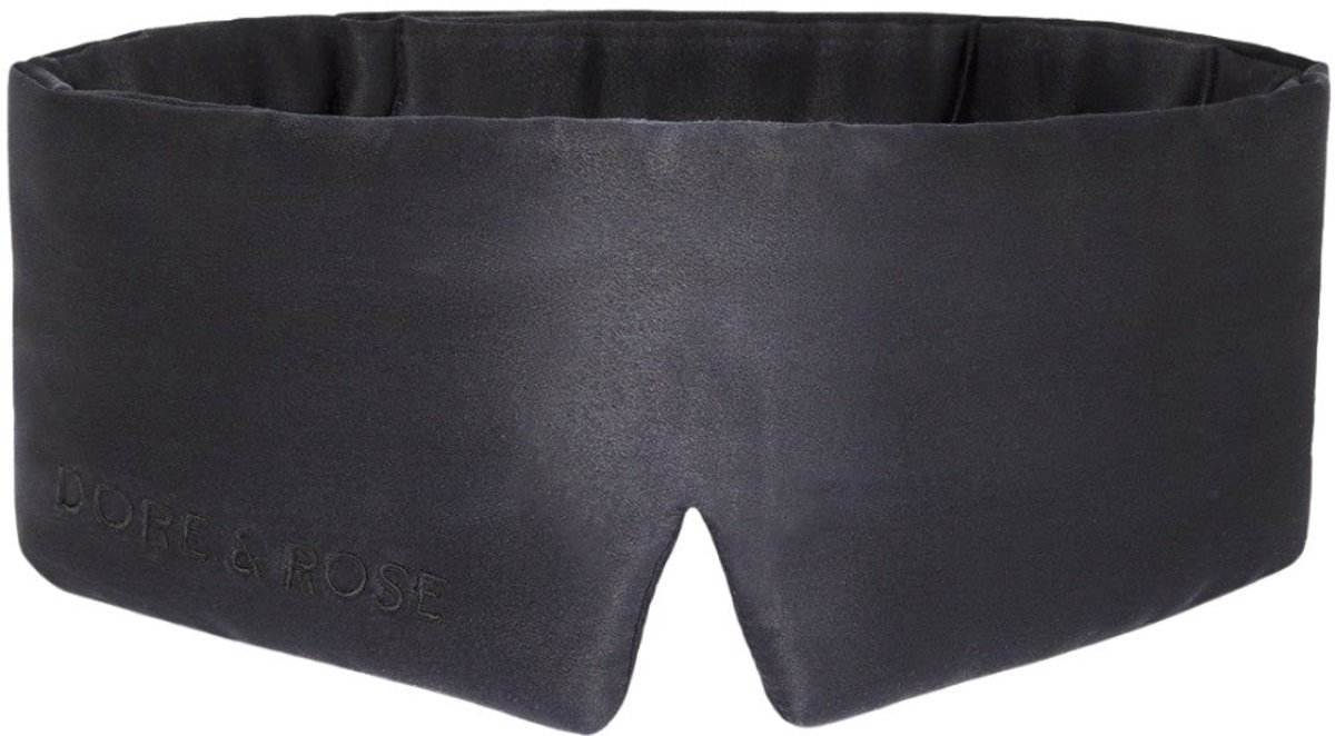Dore & Rose - Slaapmasker - Oogmasker - Zijden Slaapmasker Voor Mannen en Vrouwen - Deep Sleep Mask - Eye Mask - Verduisterend - Wallen - Zwart - Nº 18 Ébène du Chêne — afbeelding 11