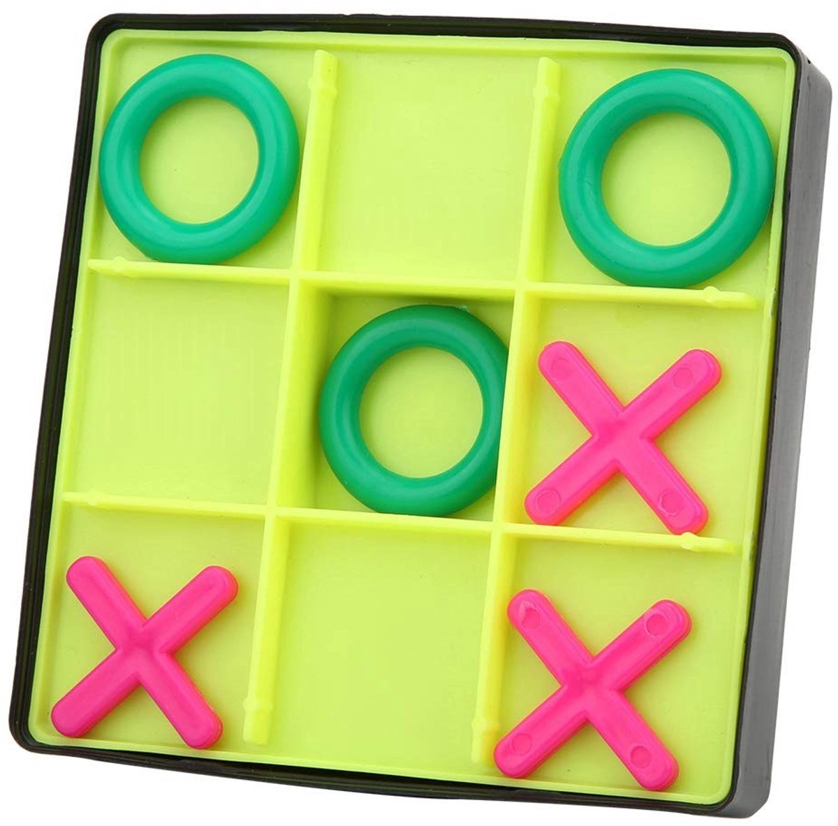 Dailygoods- Bordspel OX Schaakinteractie - Interactief Spel - Kinderen - Vrije Tijd - Speelgoed - Hoogwaardig Plastic 10x10cm - Schaakspel