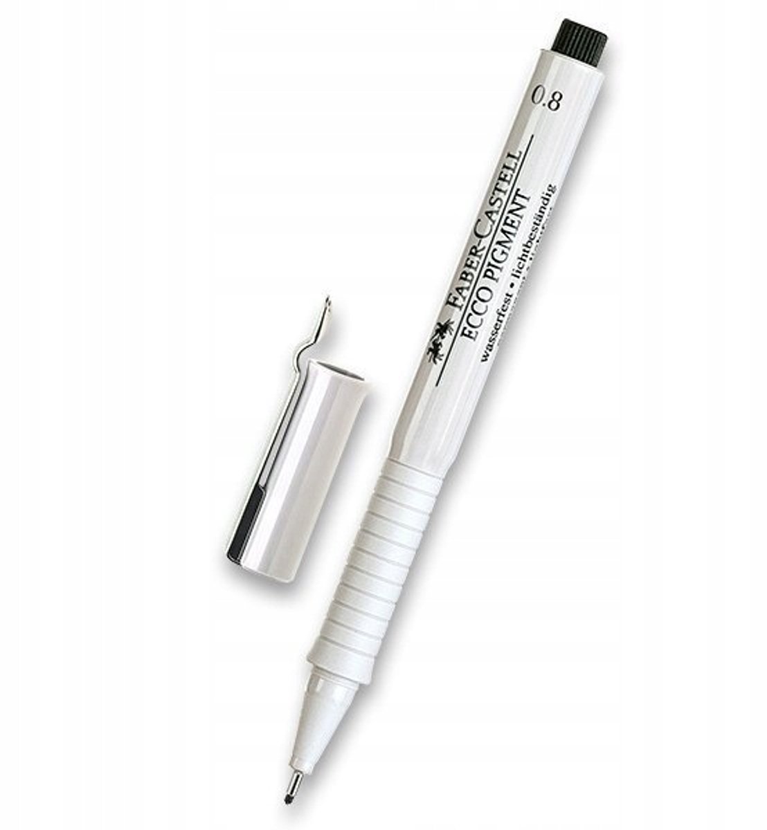 Faber-Castell Ecco Pigment Fineliner Zwart - 0,8 mm