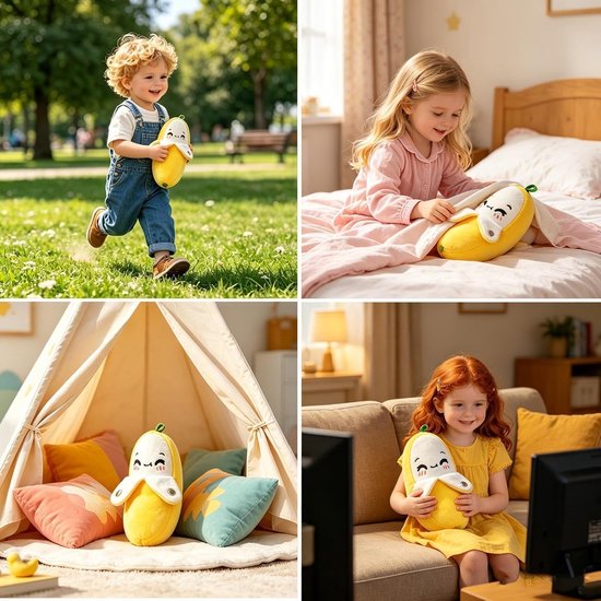 Muziek Pluche Speelgoed - Interactieve Knuffel - Sensorische Stimulatie - Huidvriendelijke Stof - 17 cm - Geel — afbeelding 4