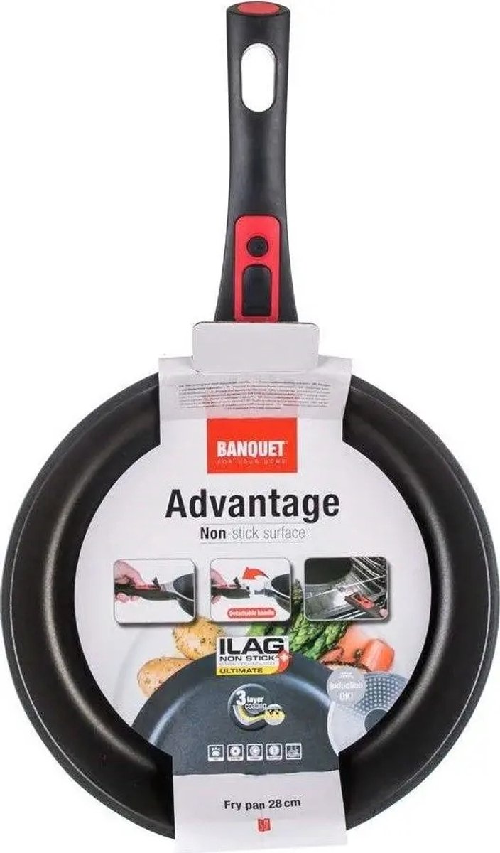 Advantage Koekenpan 28 cm met Anti-aanbaklaag