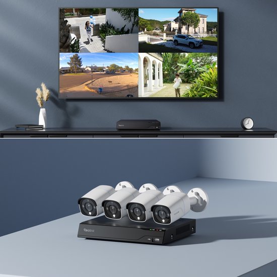 Reolink NVS8-8MB4 beveiligings set - 8MPixel - 4 camera's van Reolink — afbeelding 5