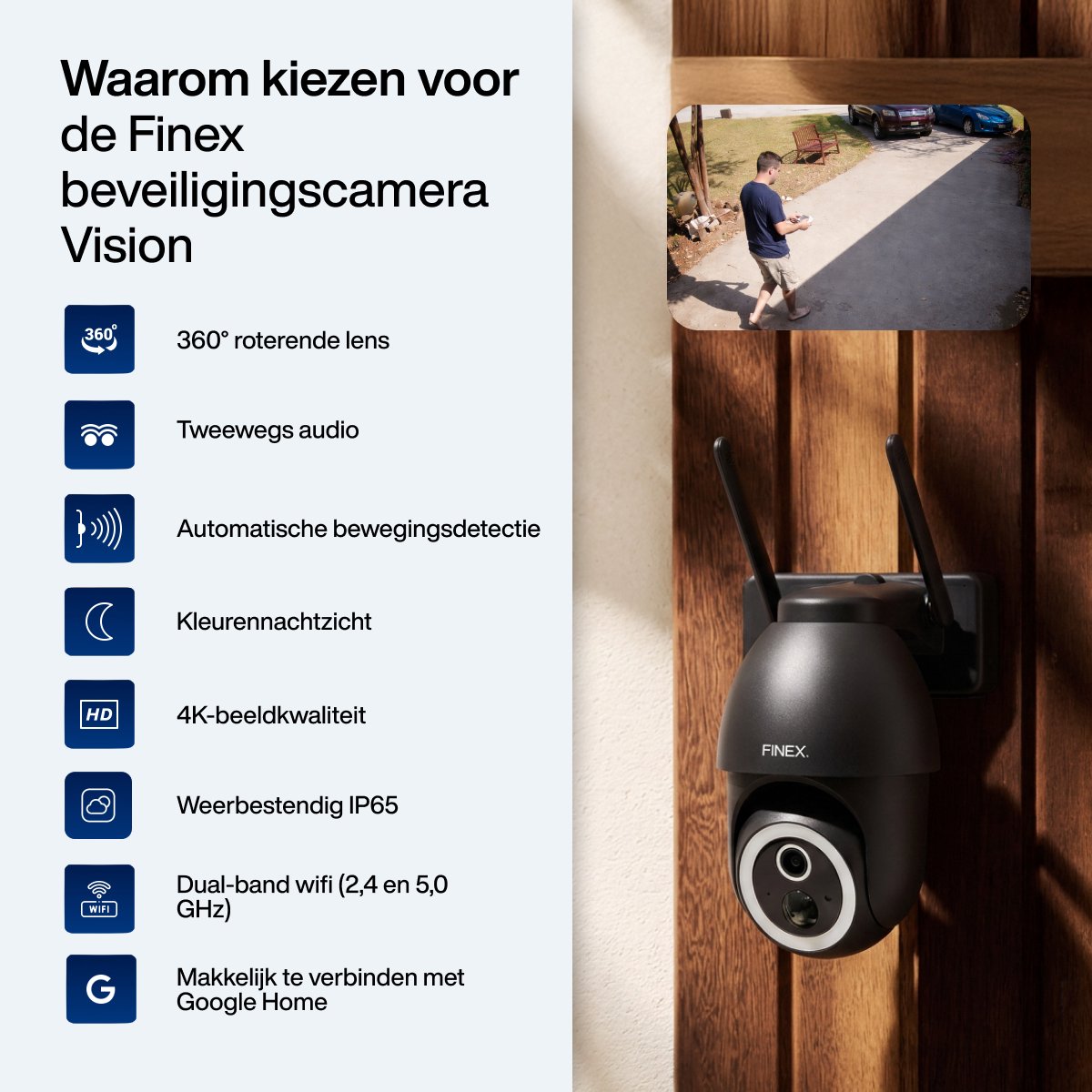 FinexHome Vision Beveiligingscamera 4K (EAN: ...0303) - afbeelding 2