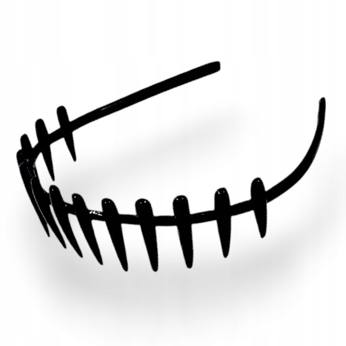 Fringe Haarband Sterk Elastisch Zwart