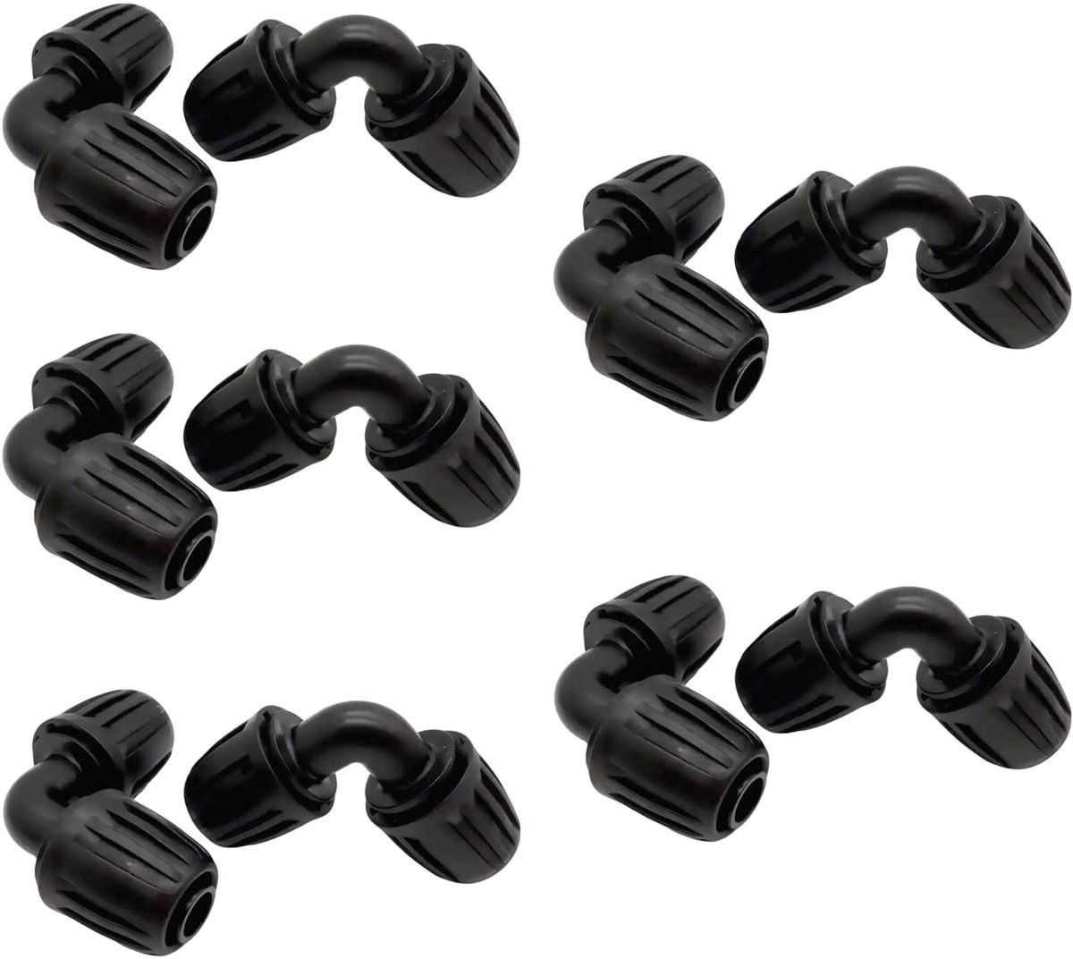 Dailygoods - Micro-Drip-System L-stuk 13 mm - Verpakking van 10 Stuks voor Irrigatiesystemen