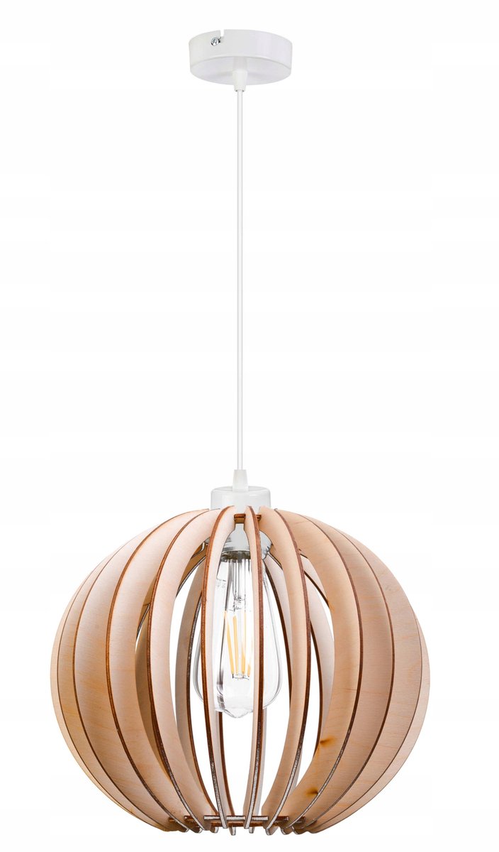 Hanglamp Hout E27 Retro - Sfeervolle Verlichting