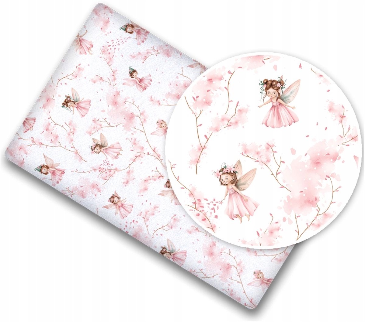 Babymam Hoeslaken 120x60cm 100% Katoen met Elastiek - Roze