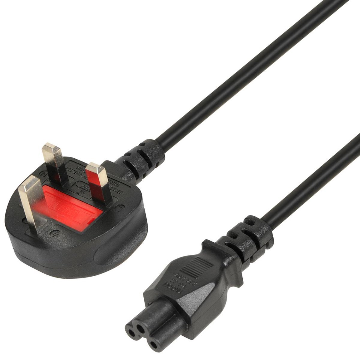 Ibox-Stroomkabel Voor Notebook, Laptop, Netbook, Uk-Stekker, 1,8 M Vde