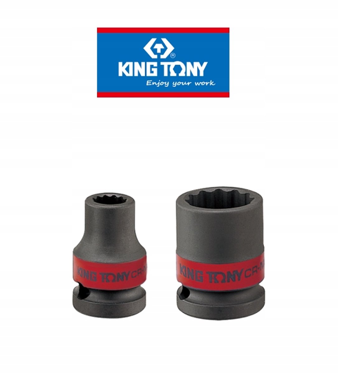 King Tony 1/2" slaghoedje 1-1/8" 12-zijdige kap