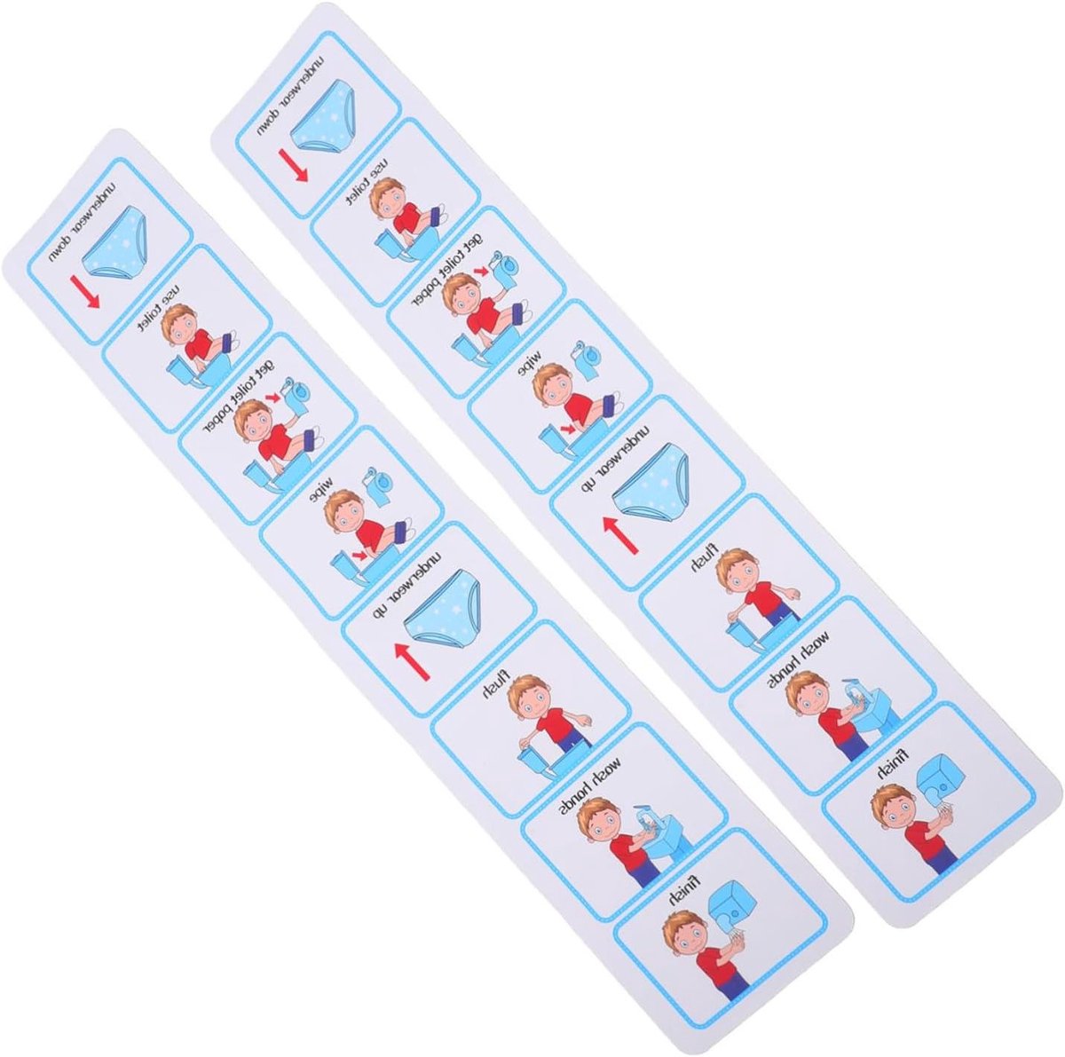 Zindelijkheidstrainingskaarten - Visuele Kalender - Kinderen Leren - Boeiende Beelden - 51x10cm - Multicolor