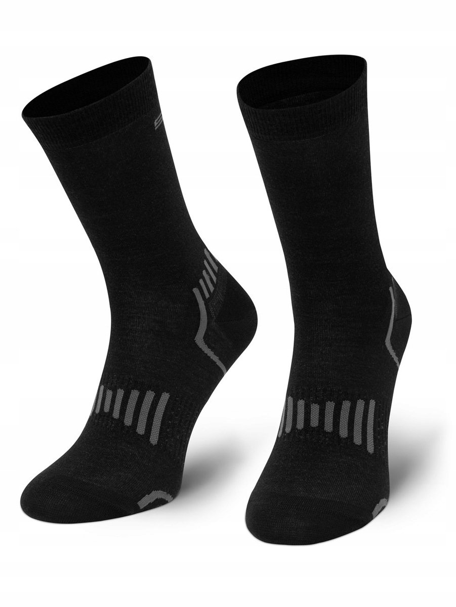 SPAIO Alpha Merino Wollen Sok Trekking & Outdoor 41-43 Zwart