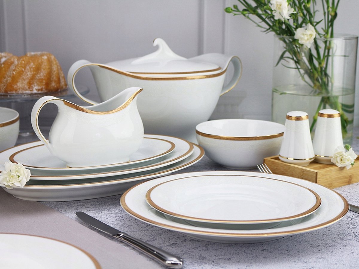 Bogucice Antonio Gold Plus 27-delig servies voor 6 personen