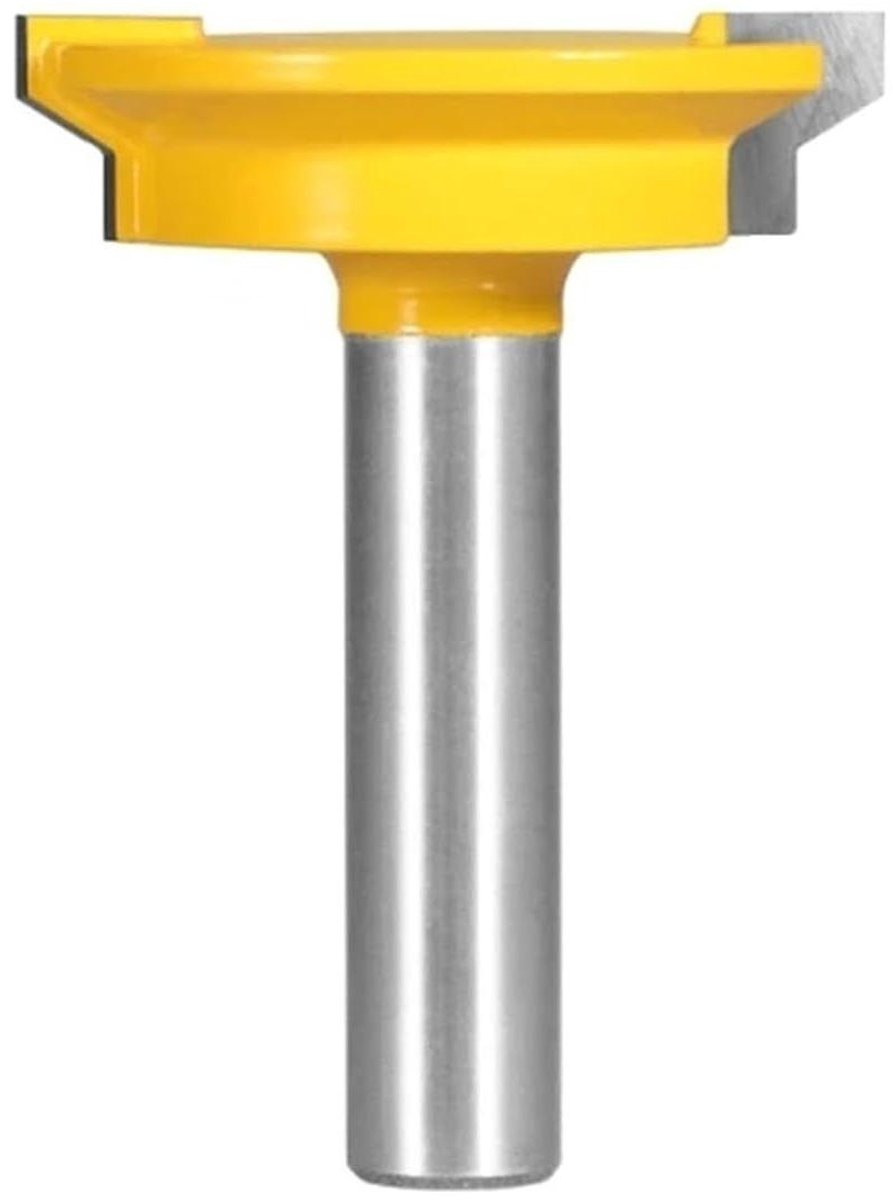 Houtbewerkingsfrees - Ladeverbinding frees - Meubel maken - Twee lijmverbindingen - 12 x 50.8 mm - Zilverkleurig