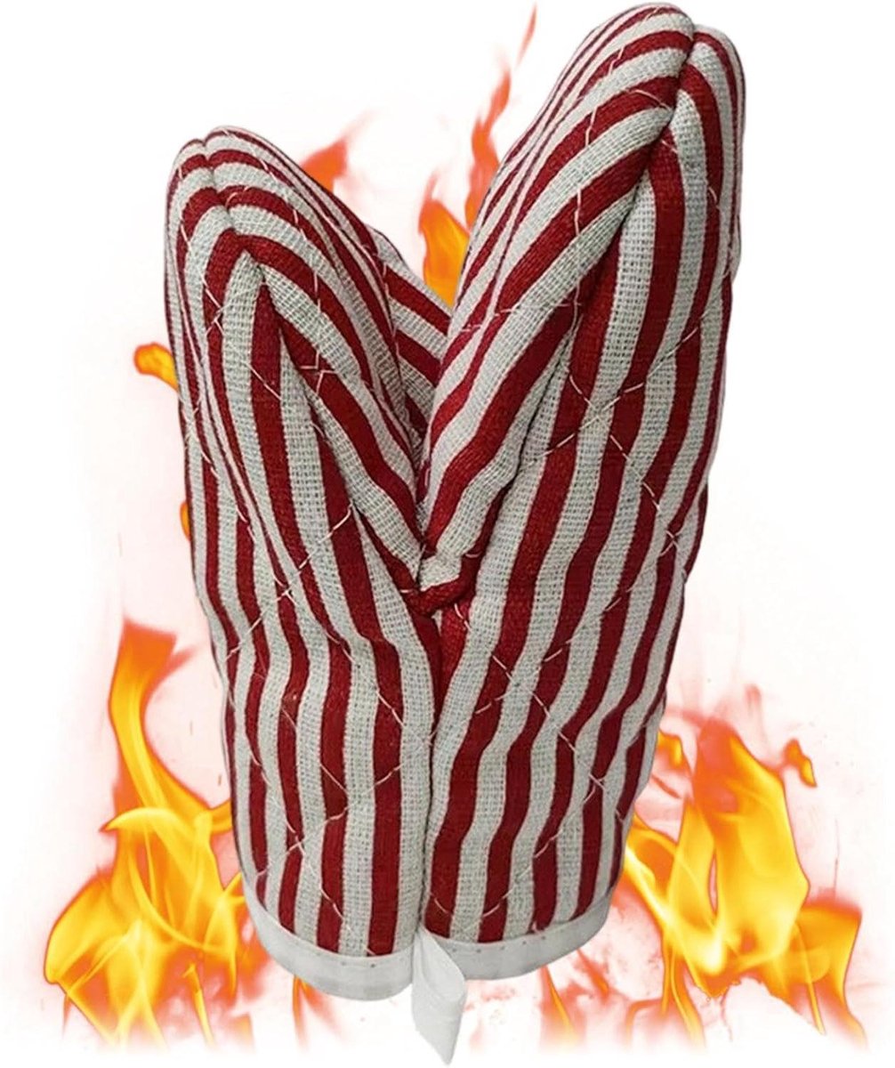 Ovenwanten - Keukenhandschoenen - Veilig Koken - Hittebestendig - 17x13cm - Rood