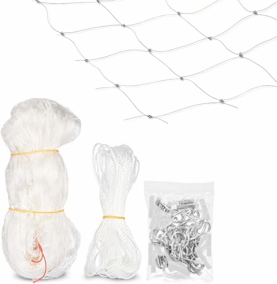 Kattenveiligheidsnet - Balkonnet Huisdier - Veilig Buiten - Stevig Nylon Gaas - 79 x 3 meter - Transparant