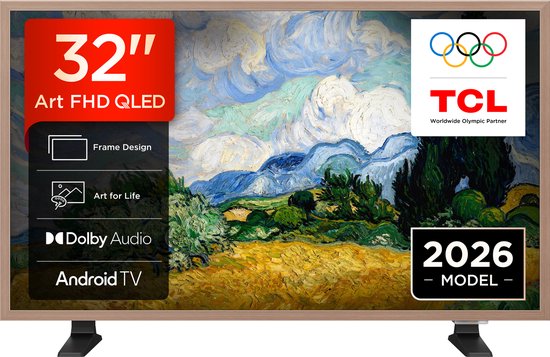TCL 32A400 Pro - 32 inch - Full HD QLED - 2026 - Smart TV - NXTVision - Art TV