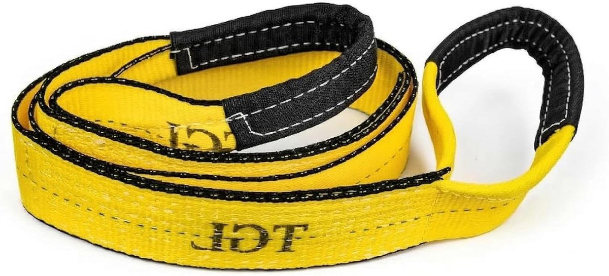Winch Strap - Touw Grijper - Voertuig Berging - Boom Bescherming - 3" x 8' 30000 LBS - Geel