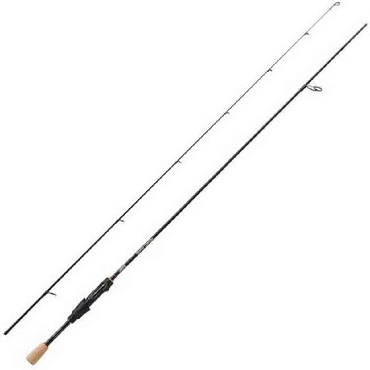 Spinhengel - Vliegvishengel - Licht vissen - Snelle responsieve actie - 123 Centimeter - Zwart goud