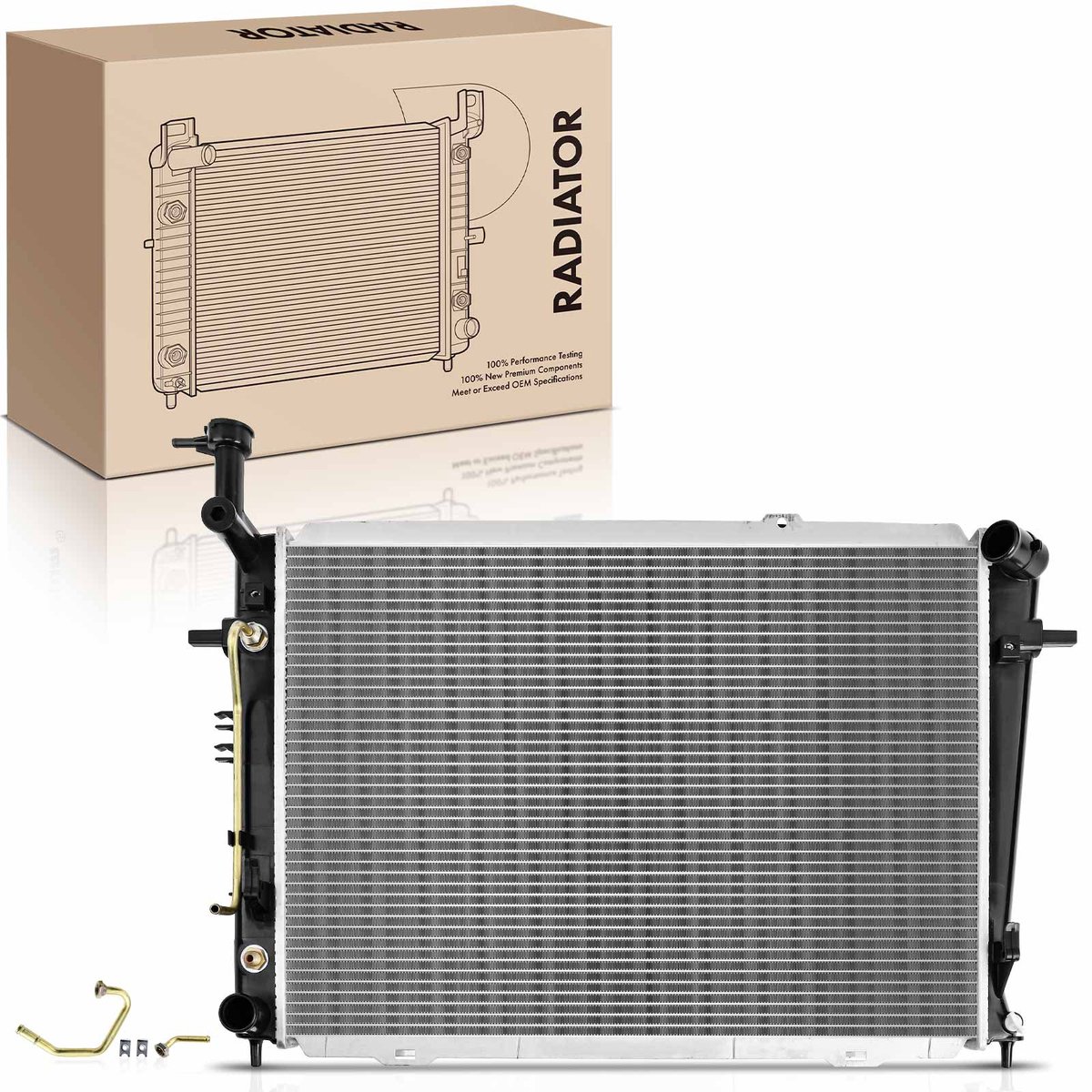 Frankberg 1x radiator waterkoeler motorkoeler voor Hyundai Tucson JM