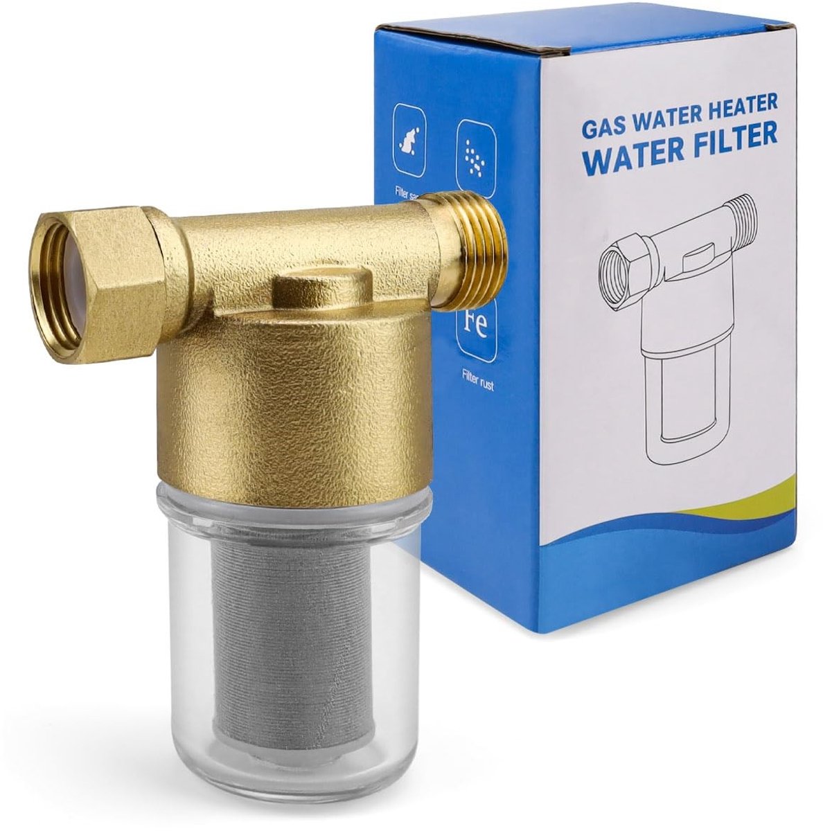 Dailygoody - Kalkfilter Kraan - Waterleidingfilter - Hoogwaardige bescherming - 1/2 inch formaat - Douche en keuken - Verfrissend water - Geschikt v