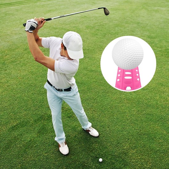 24st Oefengolf Tees, 12 Hoge en 12 Kleine Plastic Golf Tees Binnen Golfmat Tees Golf Simulator Tees Golftrainingaccessoires voor Golfers Golfliefhebbers (6 Kleuren) — afbeelding 2