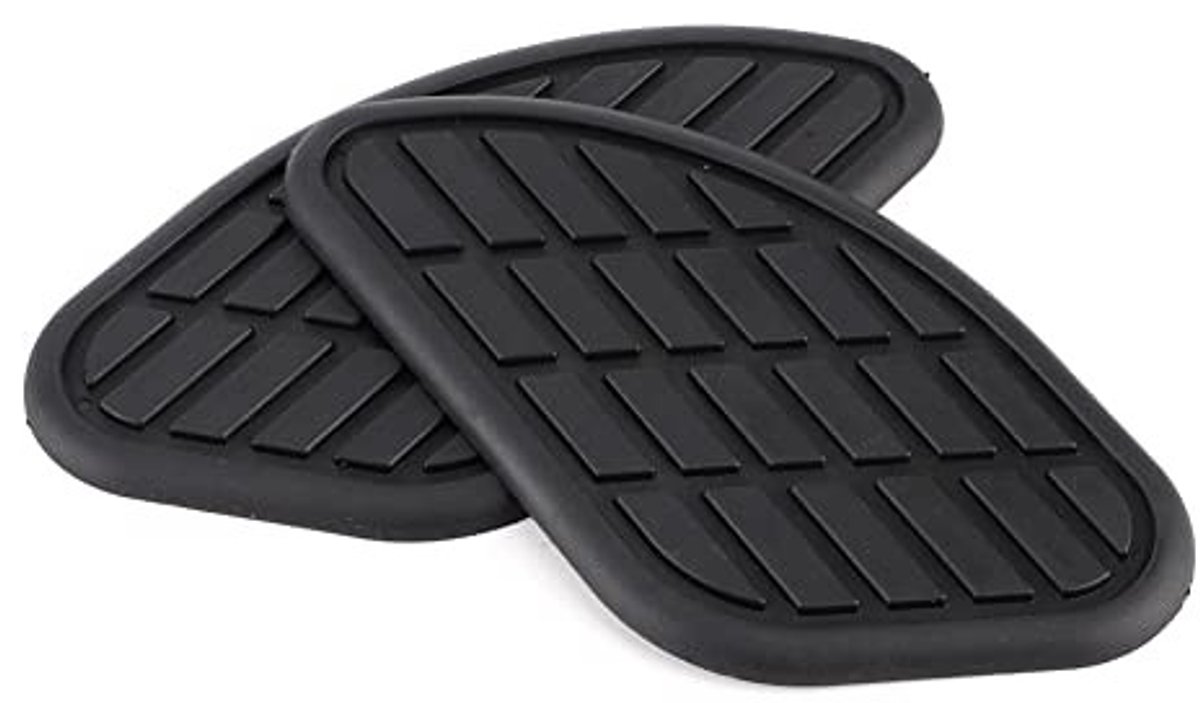 Vt products - Motorfiets Tank Beschermer - Knie Grip Stickers - Bescherming tegen krassen - Zwart - Tractie Pad Beschermer - Voor motorfiets - Zwart