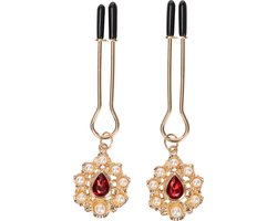 Rimba - Tepelklemmen met Strass Hanger - Goud