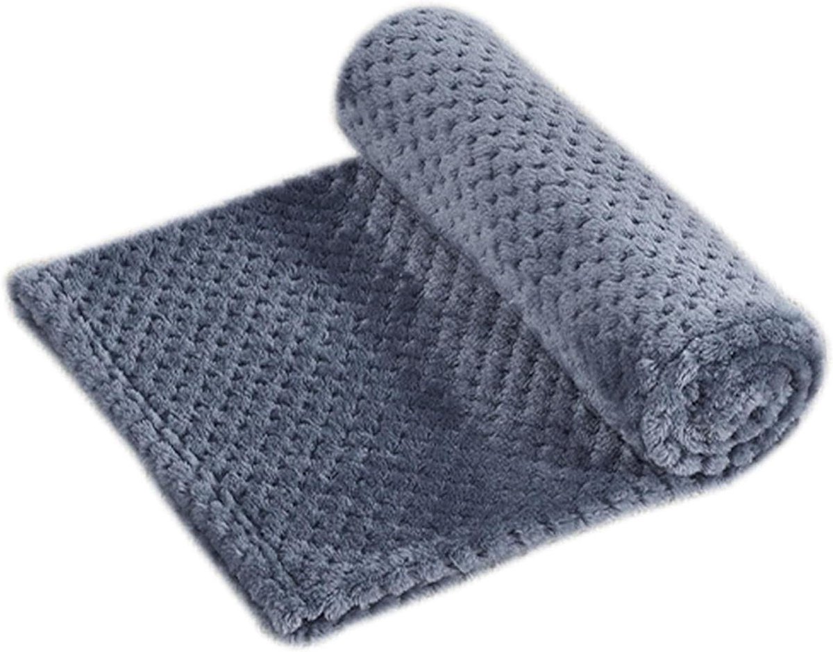 Hondendekens 2 stuks - Zachte huisdierdekens - Comfortabel rusten - Wasbaar en duurzaam - 76x52cm - Blauw