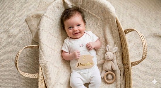Luxe Acryl Mijlpaalkaarten Baby – 13-delige Set – 10cm – Inclusief Bewaarzakje – Kraamcadeau – Milestone Cards – Maandkaarten Baby – Roze — afbeelding 3