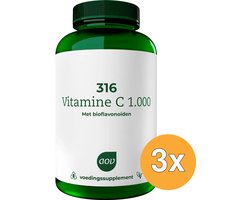 AOV 3x 316 Vitamine C 1000mg (180 tabletten) - 180 stuks