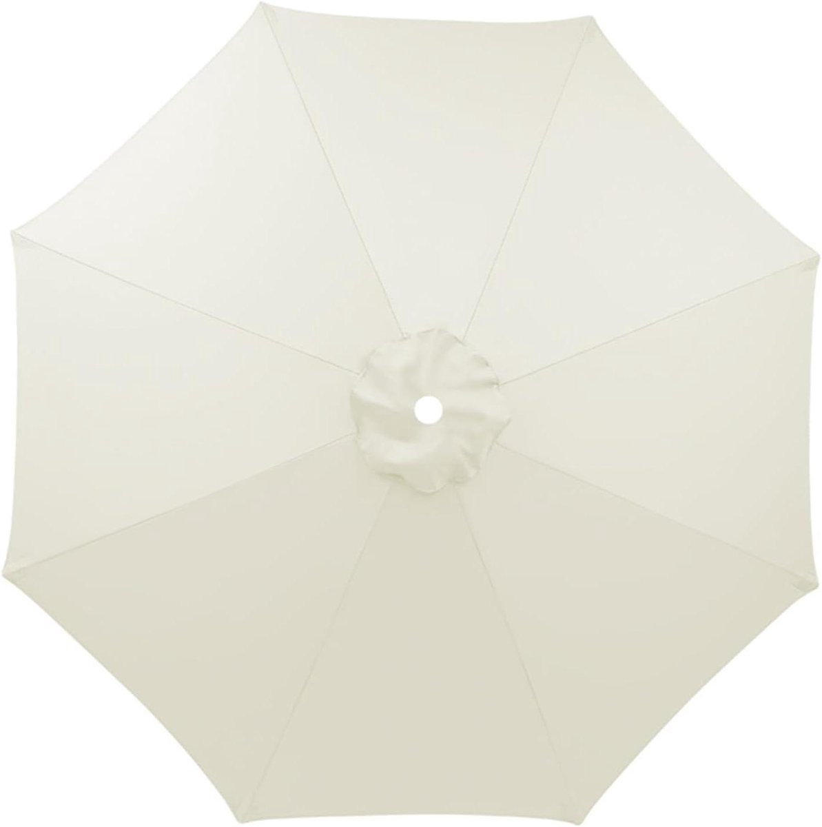 Parasol Vervanghoes - Parasoldoek Vervanging - Terras Beschermen - Versterkte Ribbenzakken - 3 Meter - Beige
