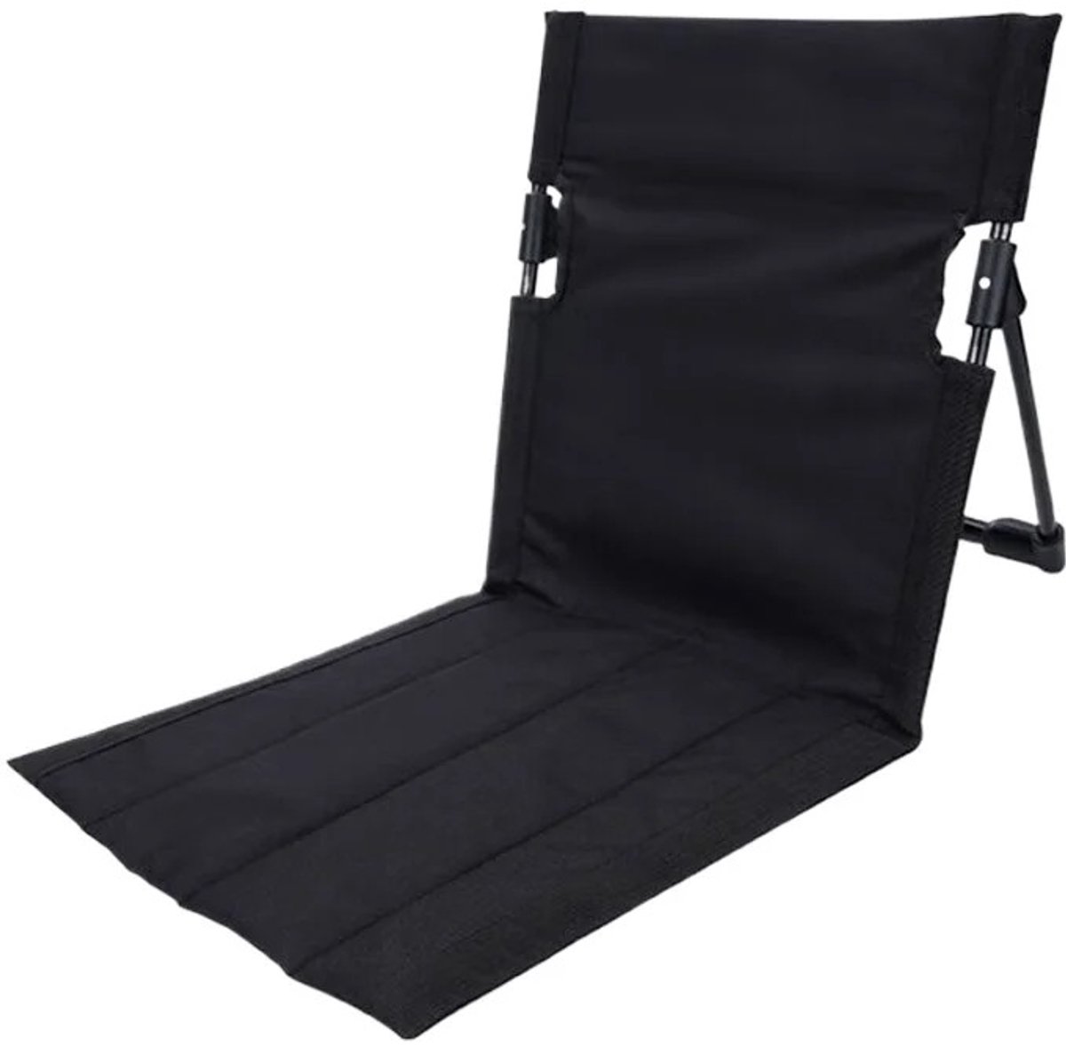 WiseGoods Premium Opvouwbare Campingstoel Zwart - Strandstoel Met Opbergtas - Draagbaar Voor Camping / Strand / Vissen & Picknick
