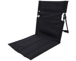 WiseGoods Premium Opvouwbare Campingstoel Zwart - Strandstoel Met Opbergtas - Draagbaar Voor Camping / Strand / Vissen & Picknick