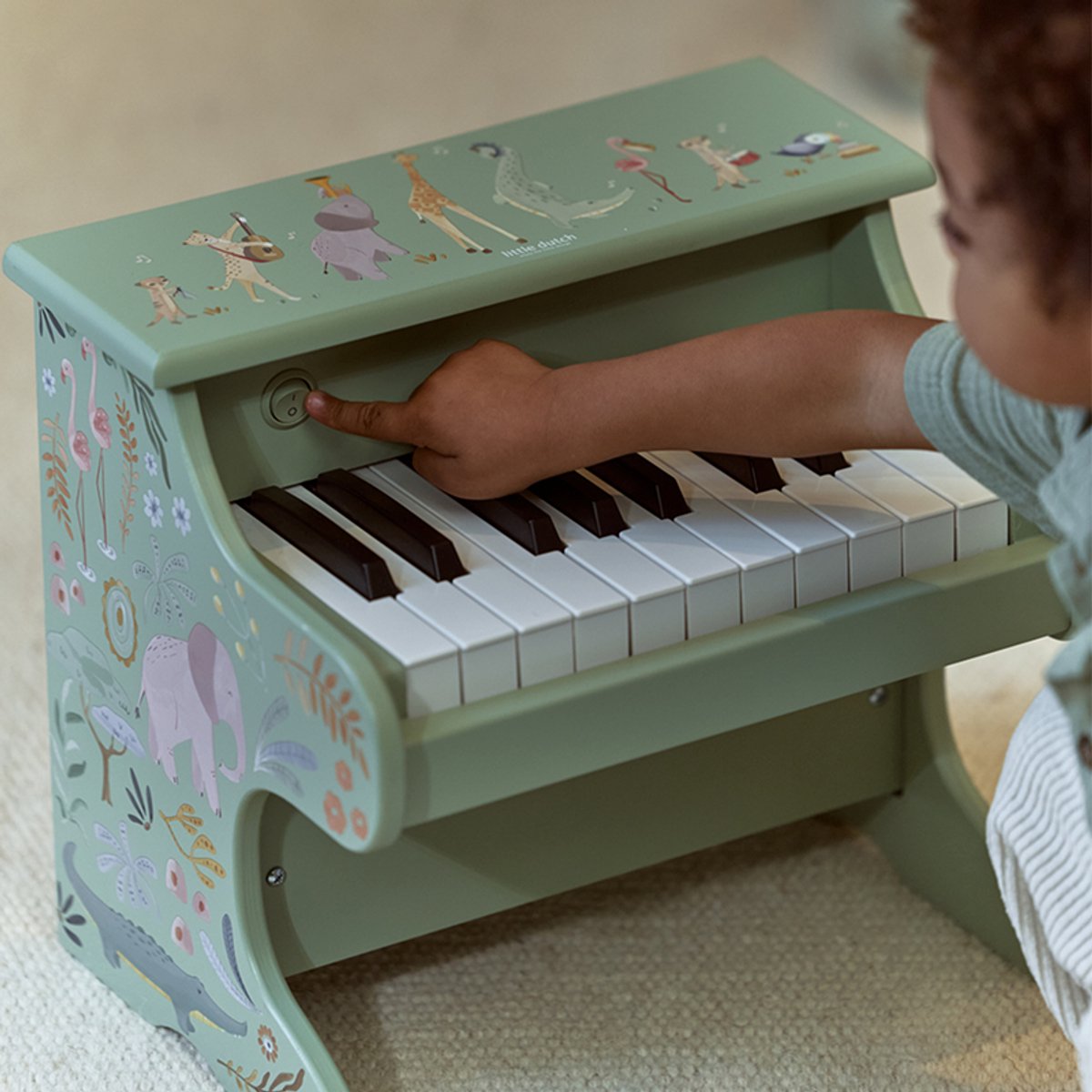 Little Dutch Houten piano - Groen FSC - Safari Friends — cadeau in Spellen & Speelgoed - foto 4