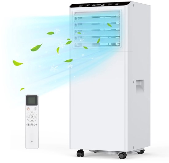 Draagbare airconditioner 9000 BTU Novari 3-in-1 koeler ventilator ontvochtiger 24-uurs timer afstandsbediening