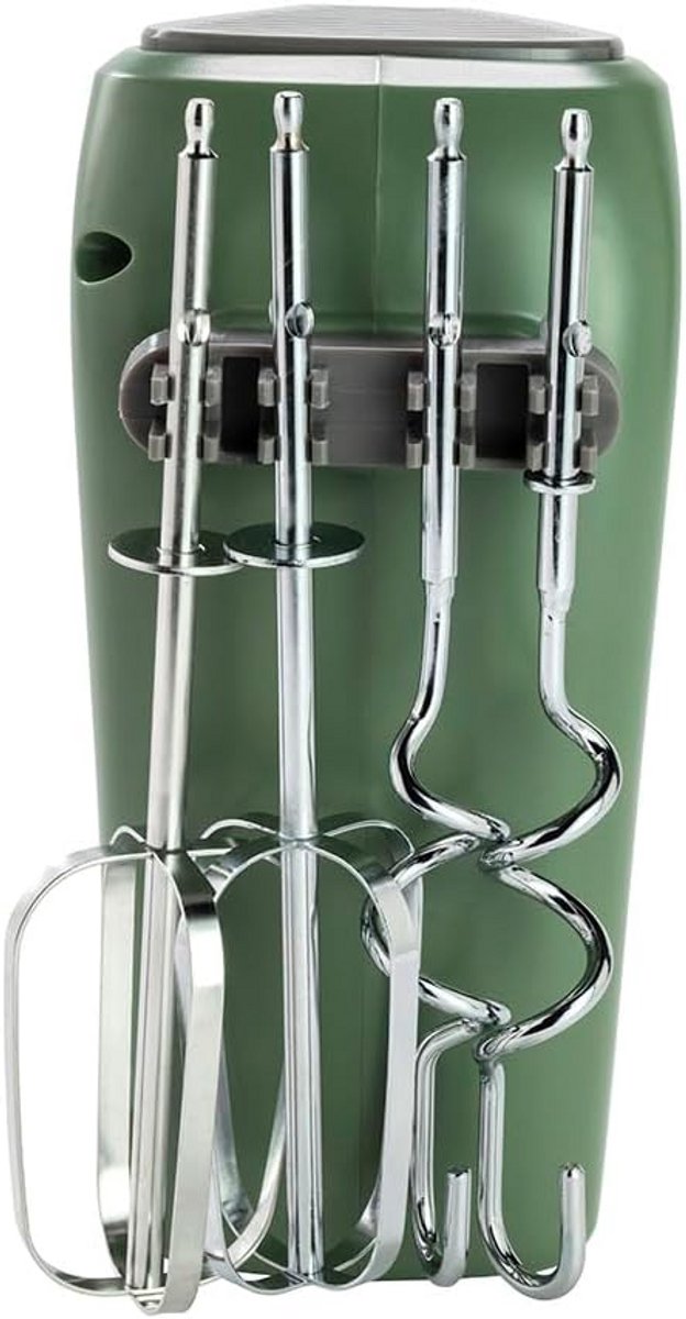 Elektrische Handmixer - Keukenmixer - Bakken en Koken - Zelfdragende Functie - 400 Watt - Saliegroen — afbeelding 4