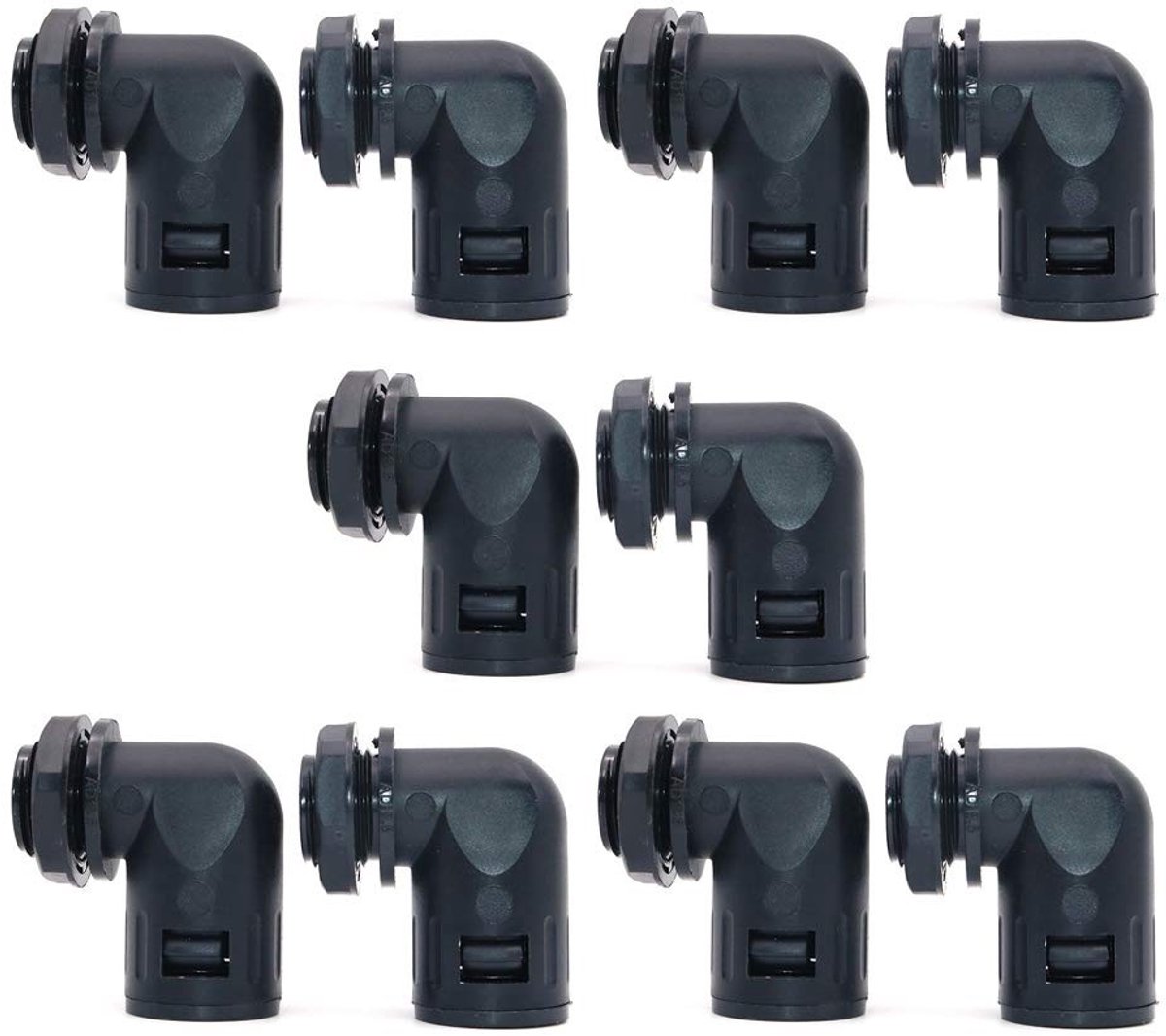 Dailygoods- Golfbuis Connector 90 Graden - 10 Stks - Klemmen - Slang Joint - Gegolfde Buis - Duurzaam Materiaal - Buisconnector