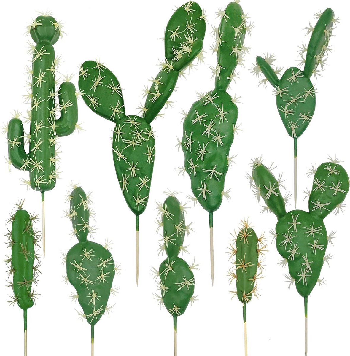 Kunstplanten Set - Nep Vetplanten - Woondecoratie - Onderhoudsvrij - 9 Stuks - Groen