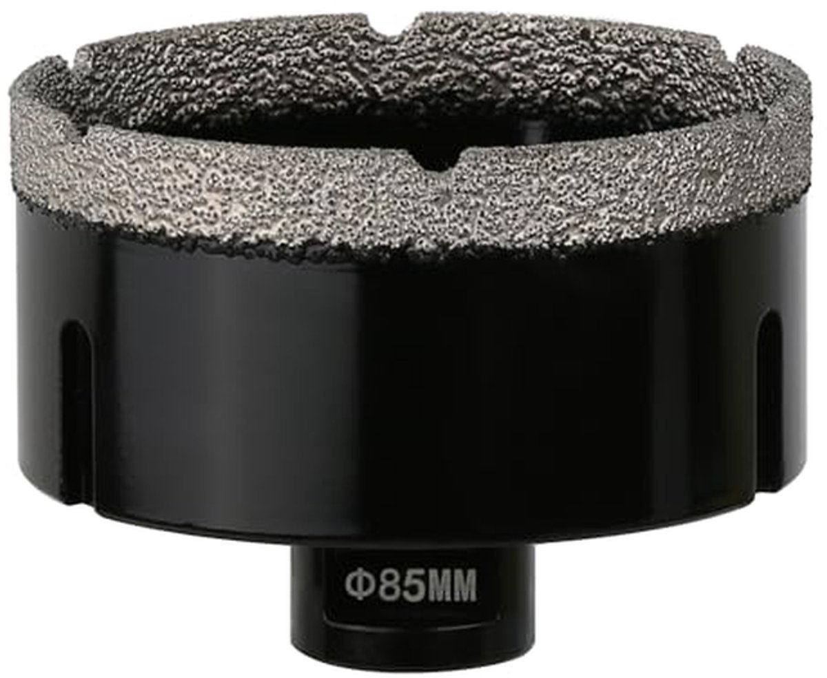 Diamantkernboor - Gatenzaag - Metselwerk Boren - Vacuüm Gesoldeerd - 85 mm - Zwart