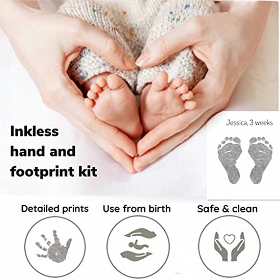 Kraamcadeau set - Herinneringen set - Baby aandenken - Inktloze afdrukken - 30 kaarten - Goud — afbeelding 5