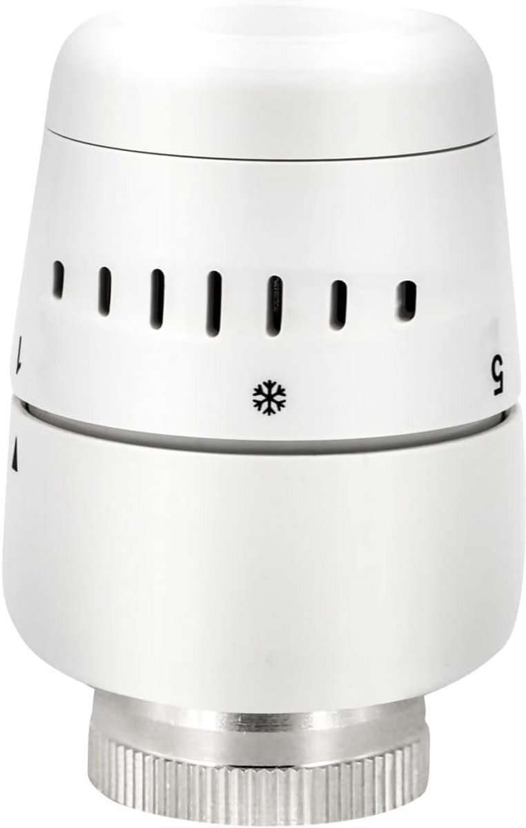 Thermostaatkop - Radiator Knop - Verwarming Regelen - Standaard M30 - 4 x 5 x 8 cm - Wit